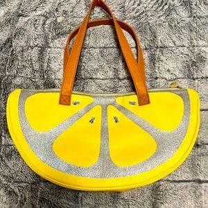 Betsey Johnson lemon slice cooler tote
